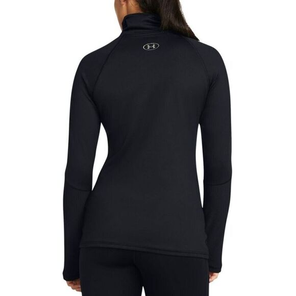 Under Armour 1381749 Women's Sz XL Black Coldgear Infrared Funnel Neck Shirt - Picture 11 of 11